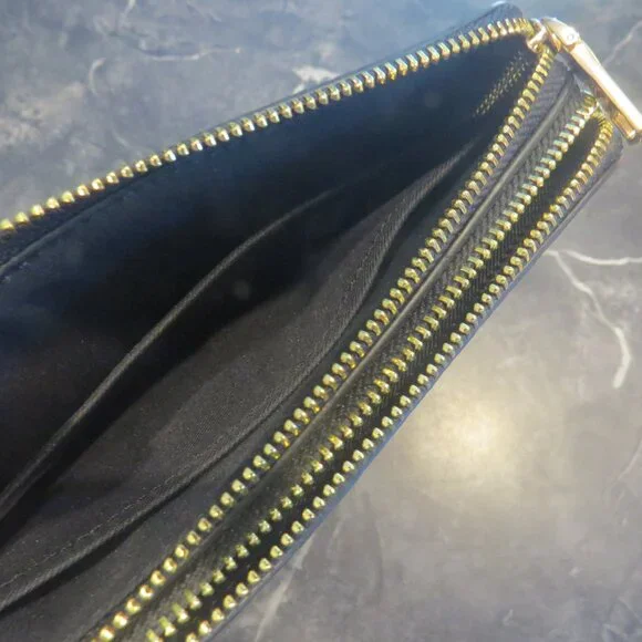 Coach Signature Brown Double Zip Wristlet Wallet Two Compartment NWT (B1) - Picture 7 of 7